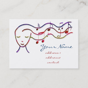 cartão de visita de música