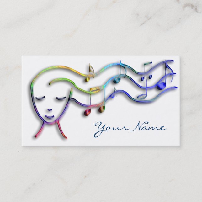 cartão de visita de música (Frente)