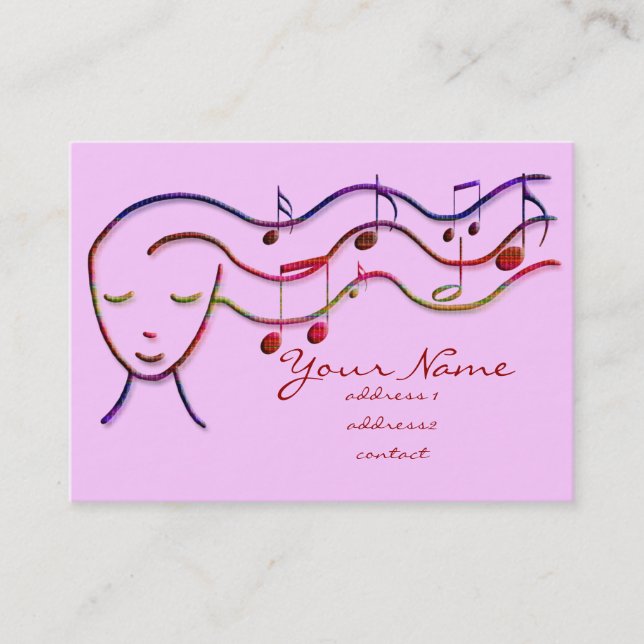 cartão de visita de música (Frente)