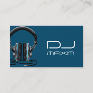 Cartão de Visita de Música de DJ Legal