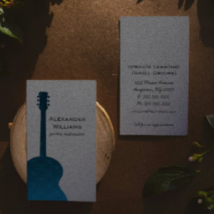 Cartão de visita de Música em Violão com Strike, A