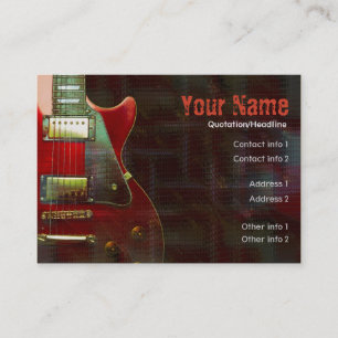 Cartão de visita de Musicalia da GUITARRA