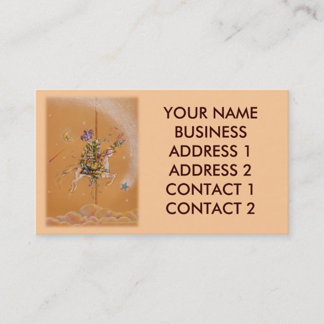 Cartão de visita de negócios, Carousel Jester (Frente)