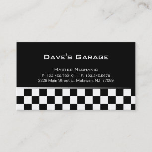 Cartão de Visita de Negócios de Garage Automotivo