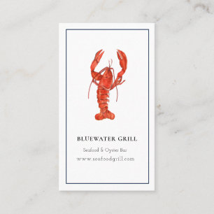 Cartão de visita de negócios de restaurante, chef 