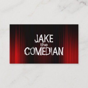 Cartão de Visita de Negócios de Teatro de Comedian