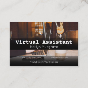 Cartão de Visita de Negócios de Vaga de Assistente