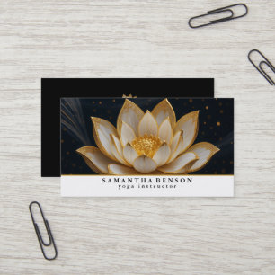 Cartão de Visita de Negócios de Yoga com Logotipo 