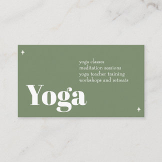 Cartão de Visita de Negócios de Yoga Minimalista M