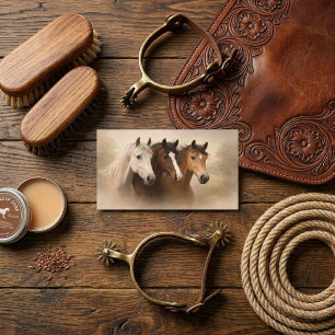 Cartão de Visita de Negócios Equestre de Montaria