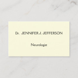 Cartão de visita de Neurologista Moderno e Minimal