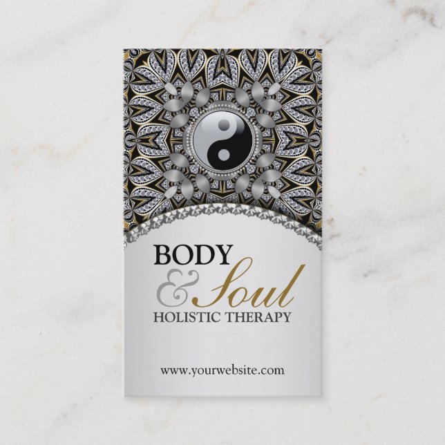 Cartão de visita de Nova Idade Holística da Boêmia (Frente)