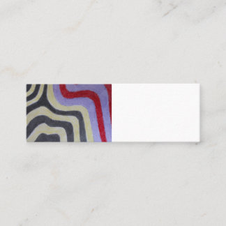 Cartão de visita de ondas coloridas