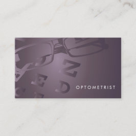 Cartão de visita de Optometria de Óculos