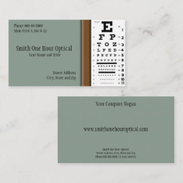 Cartão de visita de Optometristas