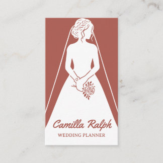 Cartão de Visita de Organizador de Casamento Elega