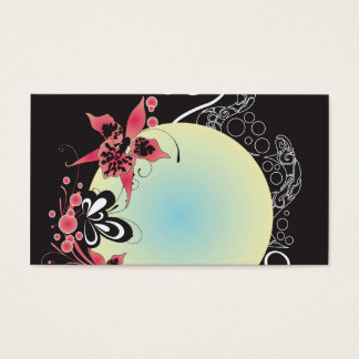 Cartão de visita de orquídea