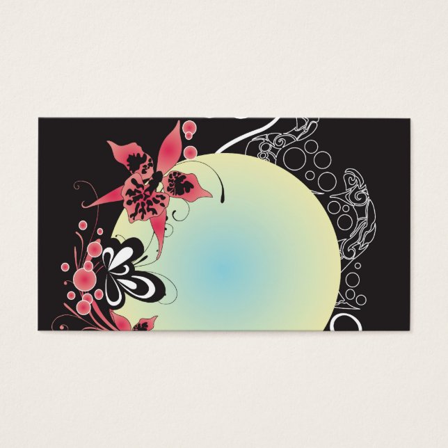 Cartão de visita de orquídea (Frente)