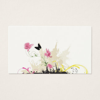 Cartão de visita de orquídeas