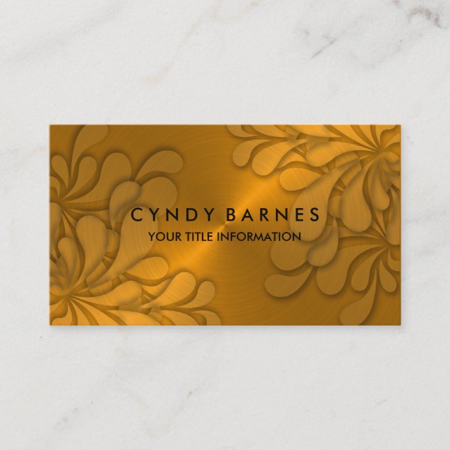 Cartão de visita de Ovinos Laranja Dimensionável (Frente)