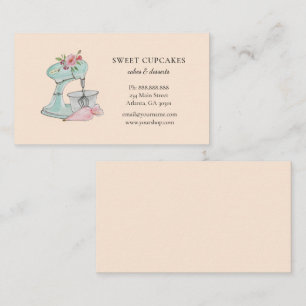 Cartão de Visita de Padaria Misturador de Cozinha 