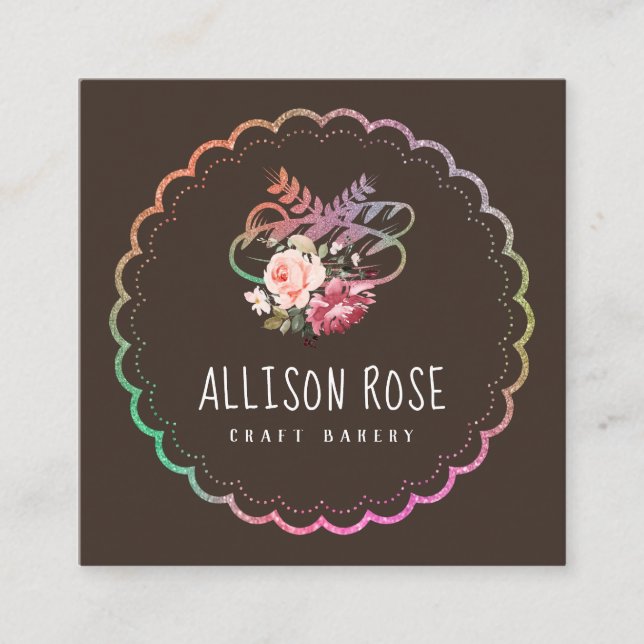 cartão de visita de padaria personalizada e adoráv (Frente)