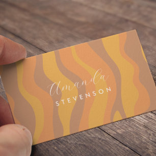 Cartão de visita de padrão de onda retrorreflector