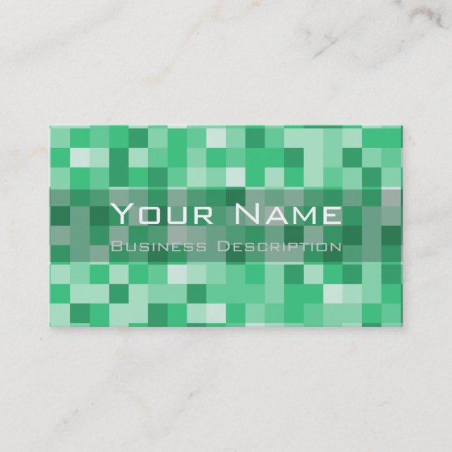 Cartão de visita de padrão quadrado (Frente)