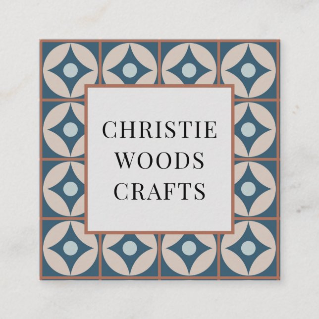 Cartão de visita de Padrões Geométricos (Frente)