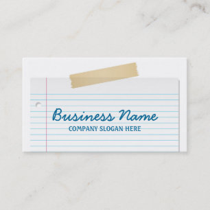 Cartão de visita de Papel Vinculado