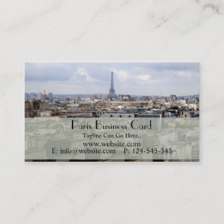 Cartão de visita de Paris