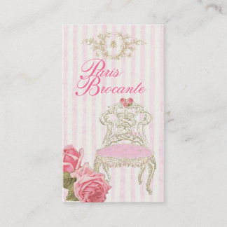 Cartão de visita de Paris Brocante