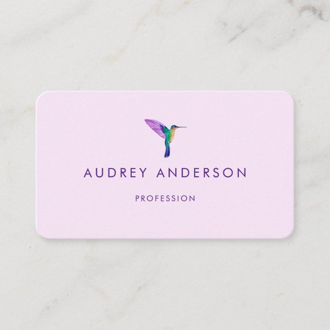 Cartão de visita de passarinho (Frente)