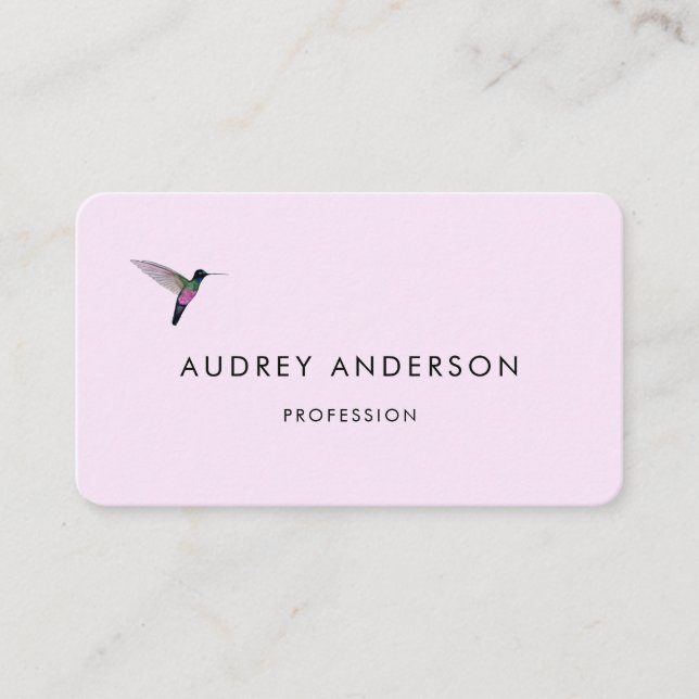 Cartão de visita de passarinho (Frente)