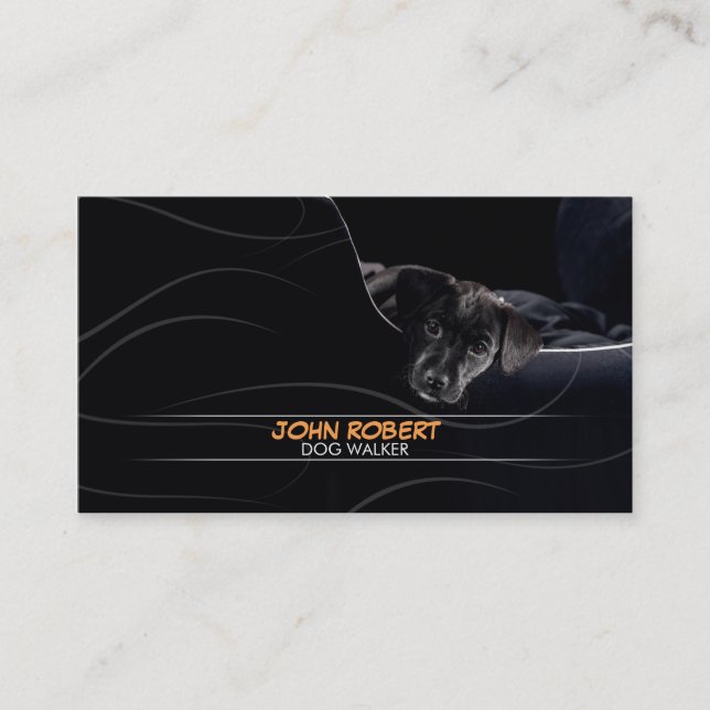 Cartão de visita de passeio do caminhante à moda (Frente)