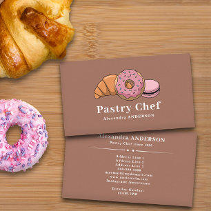 Cartão de visita de pastelaria