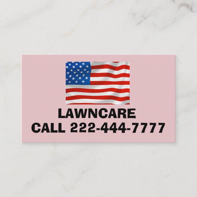 Cartão de visita DE PAVILHÃO PATRIÓTICO AMERICANO  (Frente)