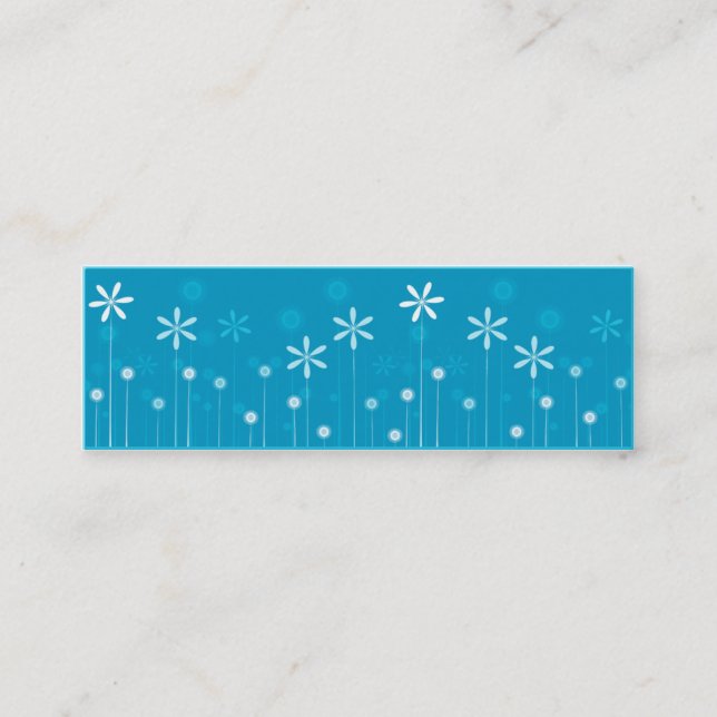 Cartão de visita de pele - Poppies (Frente)