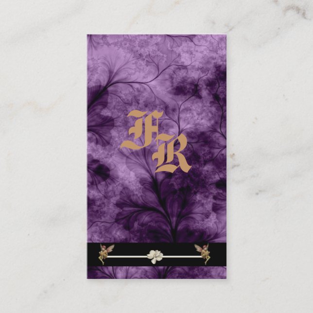 Cartão de visita de Perfil de Realm de Fairies (Frente)