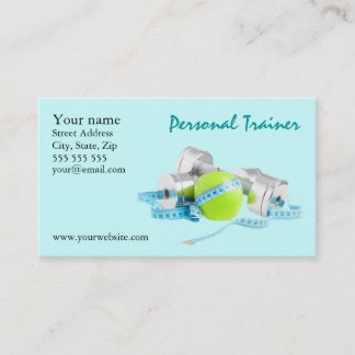 cartão de visita de Personal Trainer