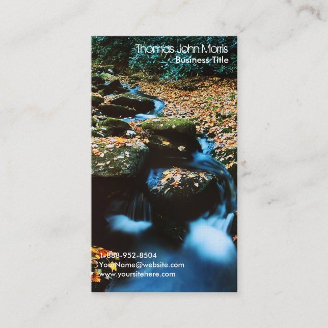 Cartão de visita de Pesca de Voo do Rio de Autman (Frente)