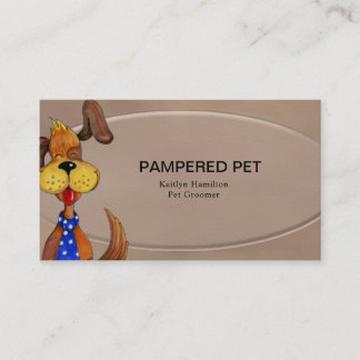Cartão de visita de Pet Groomer/ Vet