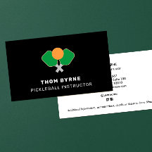 Cartão de visita de Pickleball Coach Square