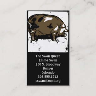 Cartão de visita de Pinheiro-de-madeira vitoriano