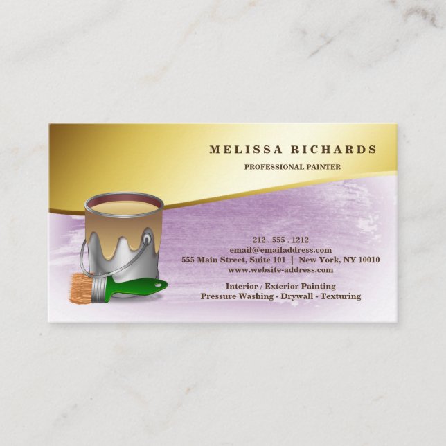 Cartão de visita de pintor (Frente)