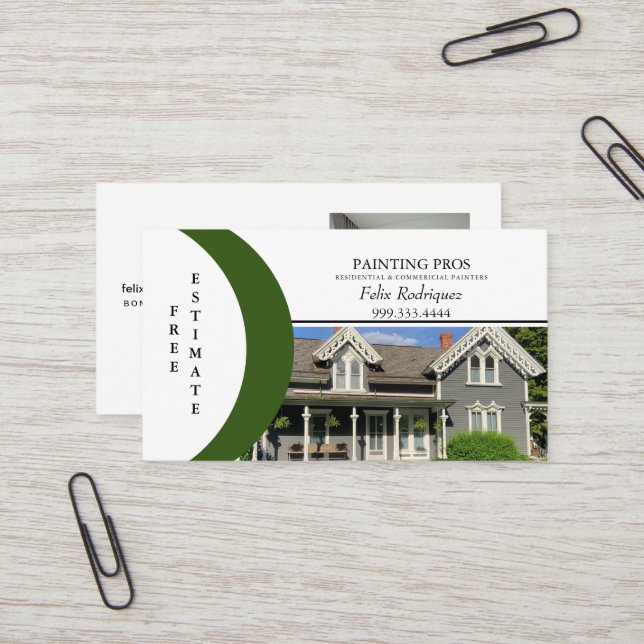 Cartão de visita de pintor (Frente/Verso In Situ)