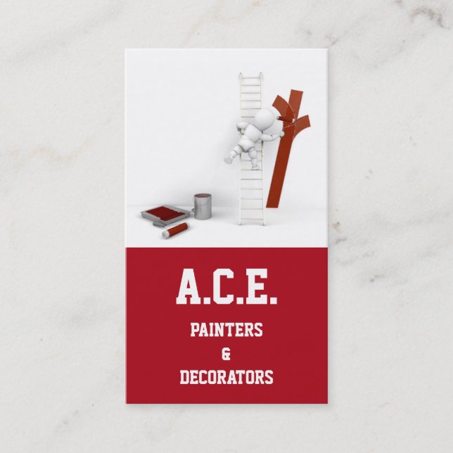 Cartão de visita de pintores e decoradores (Frente)