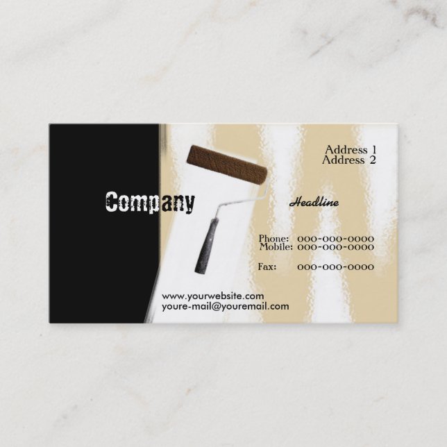 Cartão de visita de pintura (Frente)