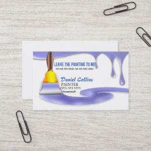 Cartão de visita de pintura do pintor do pincel de