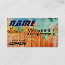 Cartão de visita de placa alienígena